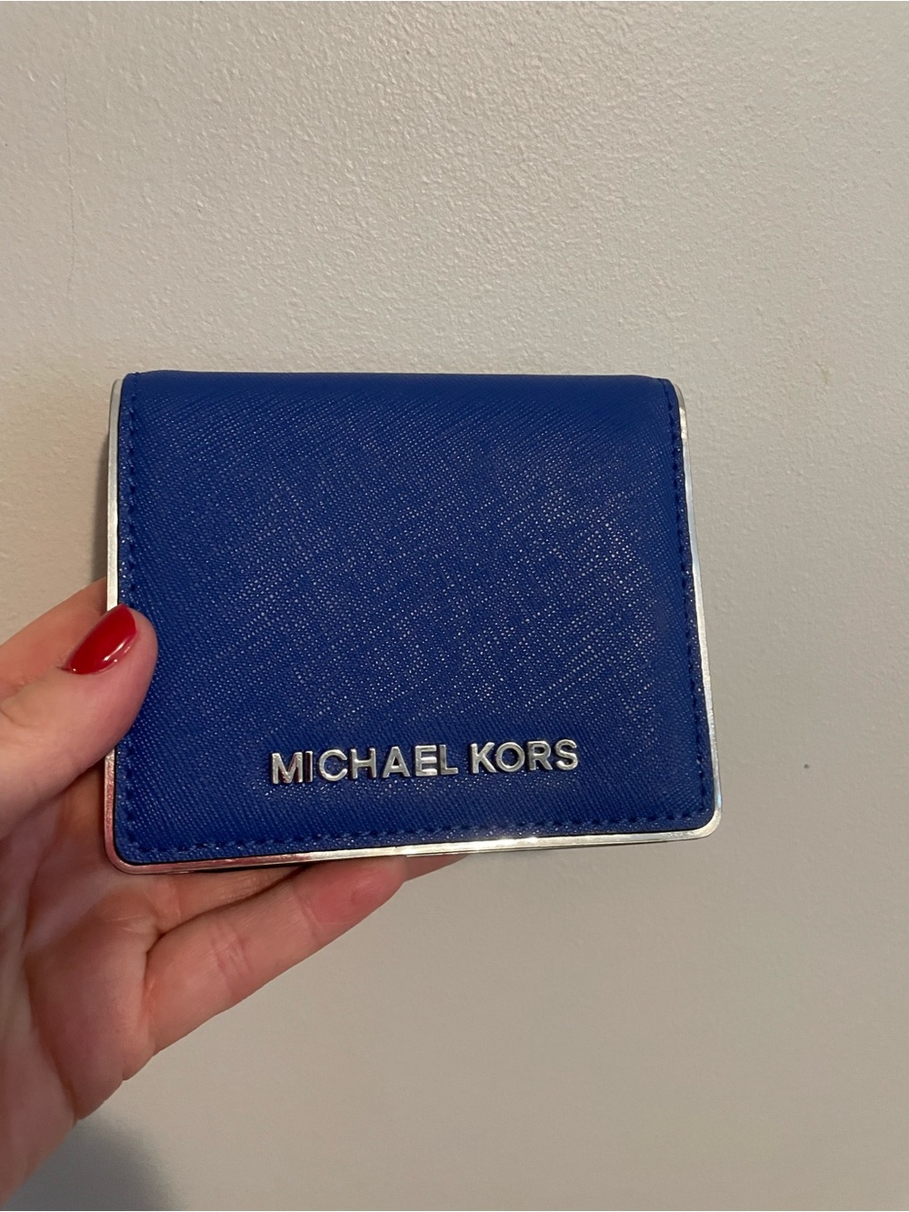 Michael Kors Blue & Silver Key & Card Sleeve